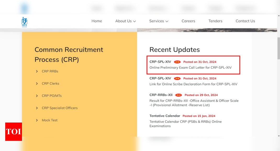 IBPS SO CRP SPL-XIV प्रीलिम्स 2024 एडमिट कार्ड जारी: सीधा लिंक यहां देखें