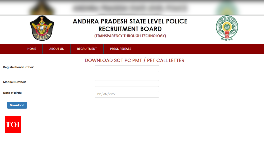 पीएमटी, पीईटी परीक्षा के लिए एपी पुलिस कांस्टेबल 2024 एडमिट कार्ड जारी: यहां जांचने के लिए सीधा लिंक