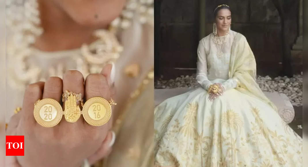 पीवी सिंधु की अद्भुत ओलंपिक पदक अंगूठी किसी भी विश्व एथलीट द्वारा पहनी गई सबसे अच्छी शादी की सहायक वस्तु है