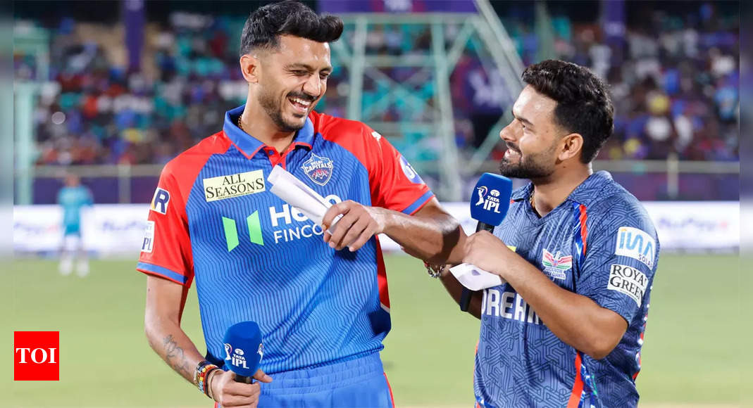 IPL 2025: 'बैटिंग फर्स्ट, बैटिंग फर्स्ट': ऋषभ पंत ने एक्सर पटेल को दिल्ली की राजधानियों के रूप में छेड़ दिया, लखनऊ सुपर जायंट्स के खिलाफ गेंदबाजी करने का विकल्प - वॉच | क्रिकेट समाचार