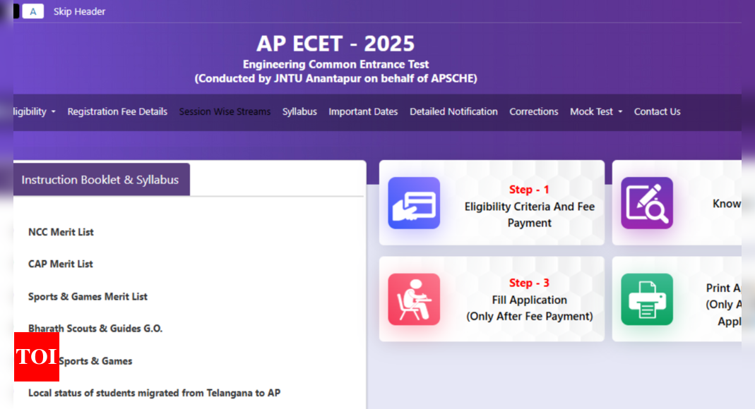 AP ECET 2025 पंजीकरण cets.apsche.ap.gov.in पर शुरू होता है: उम्मीदवार यहां सीधे लिंक की जांच कर सकते हैं