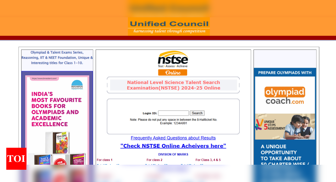 NSTSE ऑनलाइन परीक्षा परिणाम 2025 जारी: कक्षा 1 से 10 के लिए स्कोरकार्ड डाउनलोड करने के लिए प्रत्यक्ष लिंक |