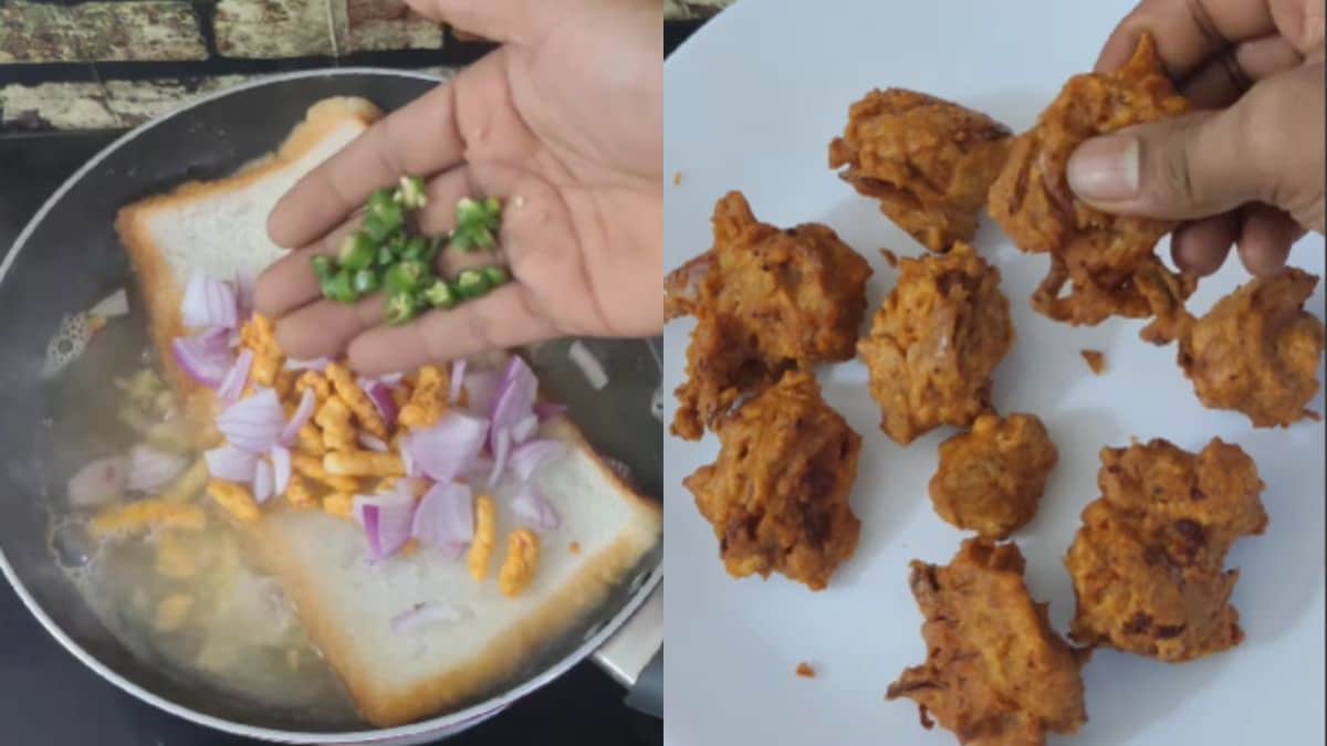 रोटी और कुर्कुर के साथ फ्रिटर्स बनाने का वायरल वीडियो भोजन से एक अंगूठा नीचे मिलता है