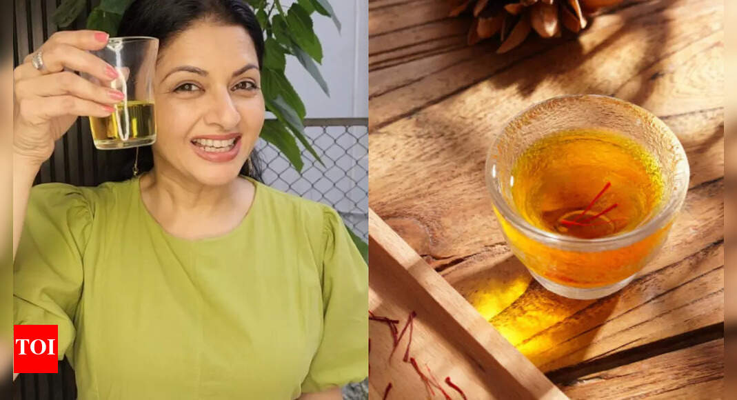 एक घूंट में दुल्हन की चमक प्राप्त करें: भगयश्री की 15-दिवसीय केसर जल सौंदर्य अनुष्ठान वायरल हो रहा है
