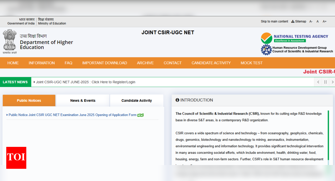 CSIR UGC नेट पंजीकरण विंडो 2025 आज समापन: आवेदन करने के लिए प्रत्यक्ष लिंक और अन्य प्रमुख विवरणों की जाँच करें
