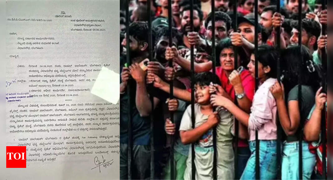 'आरसीबी में लाखों क्रिकेट के प्रशंसक हैं': कर्नाटक सरकार को पत्र दिखाता है कि भगदड़ से पहले चेतावनी जारी की गई थी; नया रहस्योद्घाटन प्रशासन पर दबाव डालता है | बेंगलुरु न्यूज